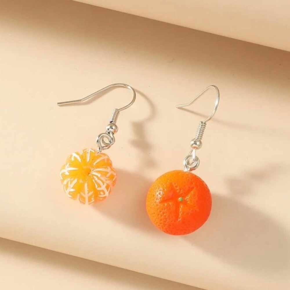 Cute Orange Earrings